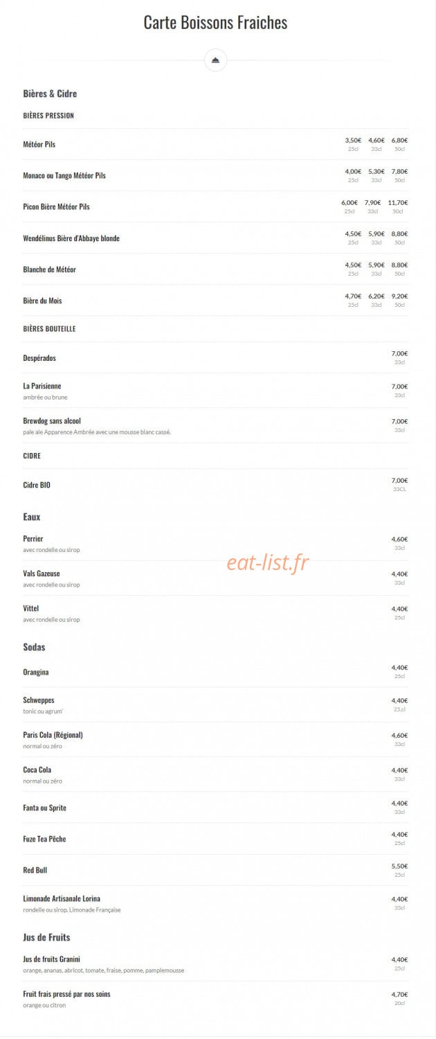 Bistro de Gif — carte page 5