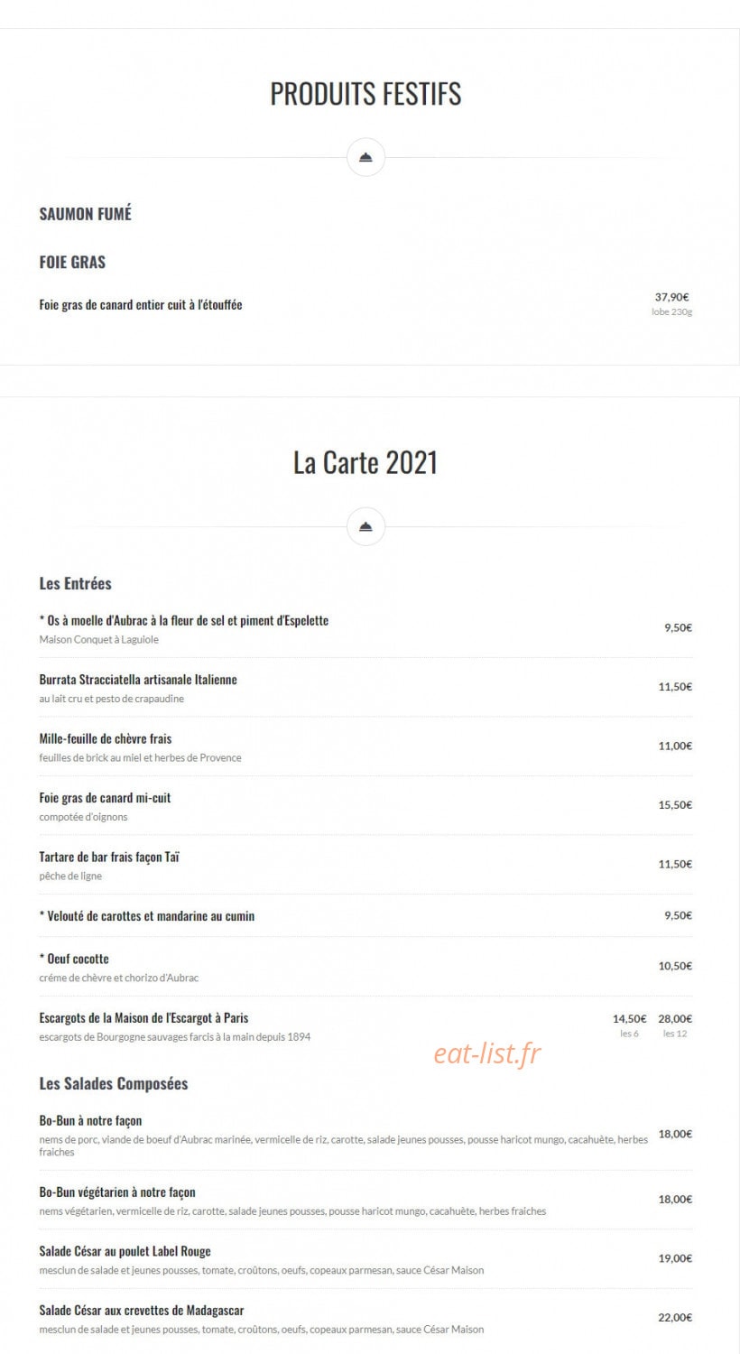 Bistro de Gif — carte page 6