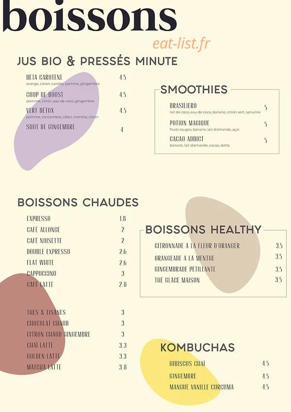 Kfé by Health Inside — carte page 2
