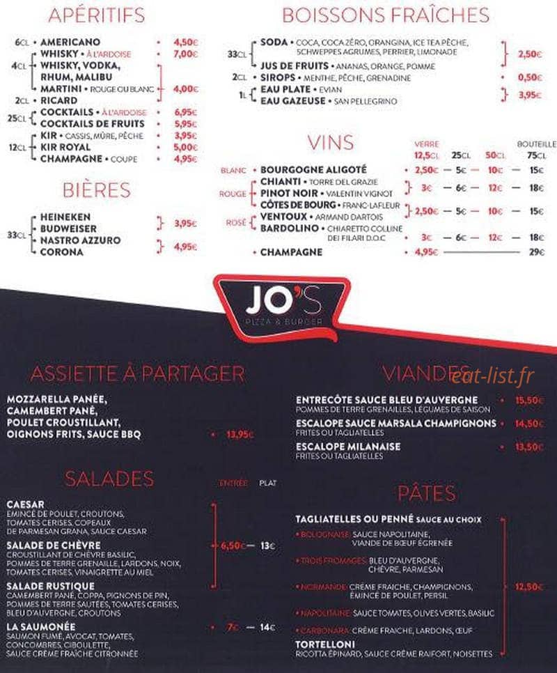 Le Jo's — carte page 2