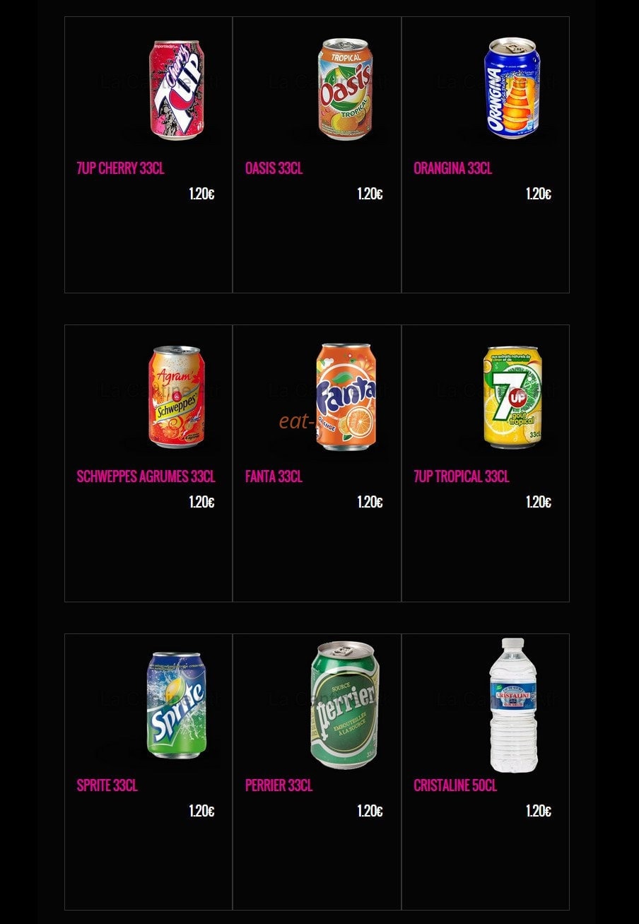 La Cantine — carte page 12