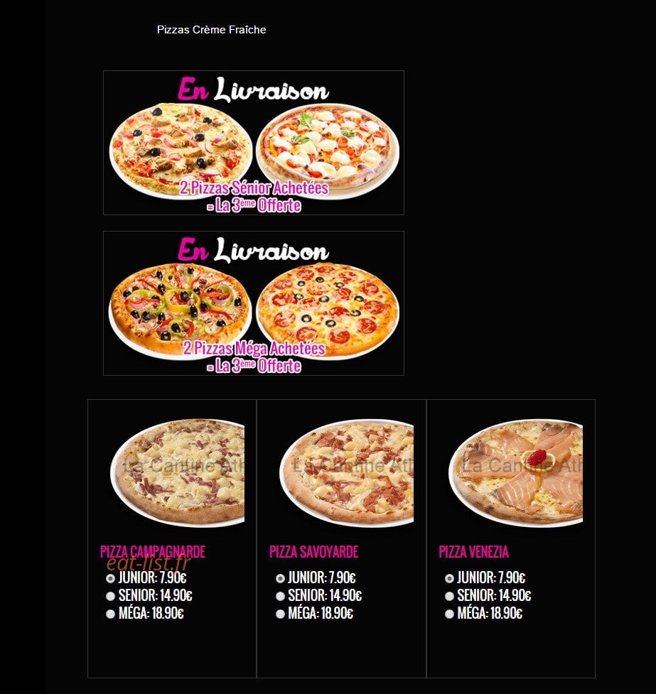 La Cantine — carte page 7