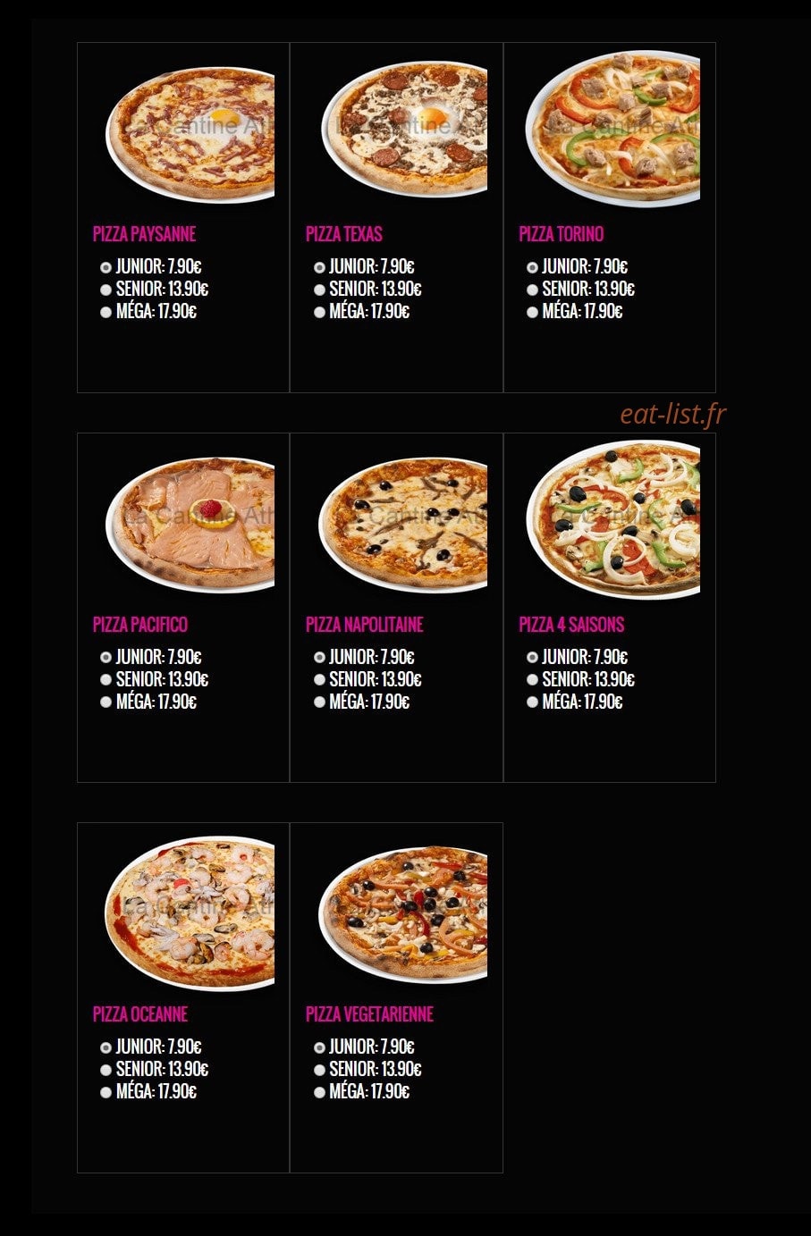 La Cantine — carte page 6