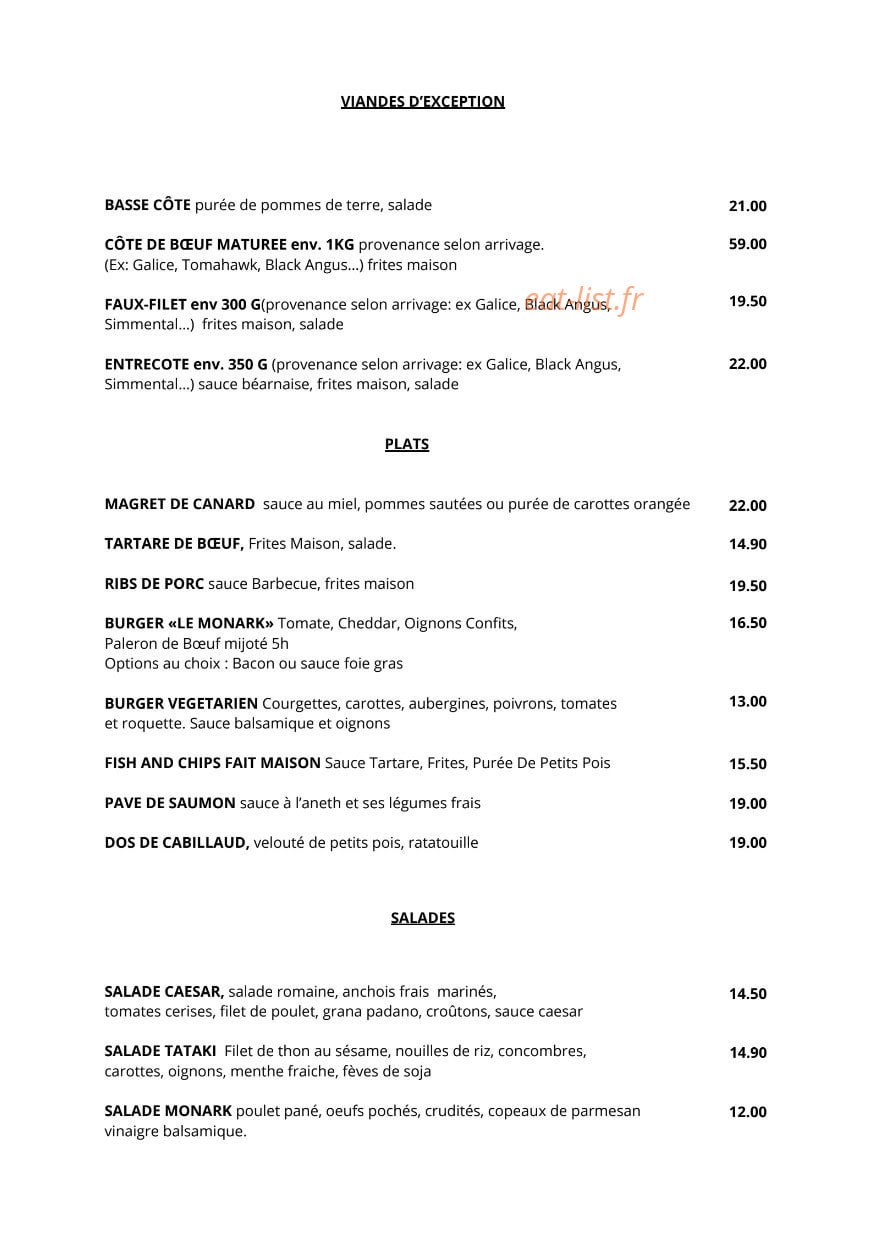 Le Monark — carte page 2