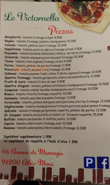 Le Victornella — carte page 1