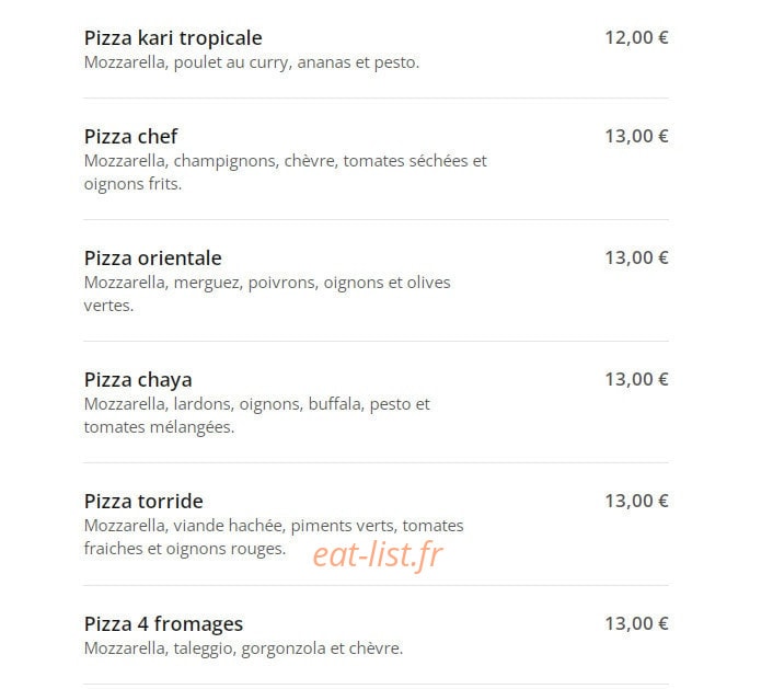 MaPizza — carte page 3