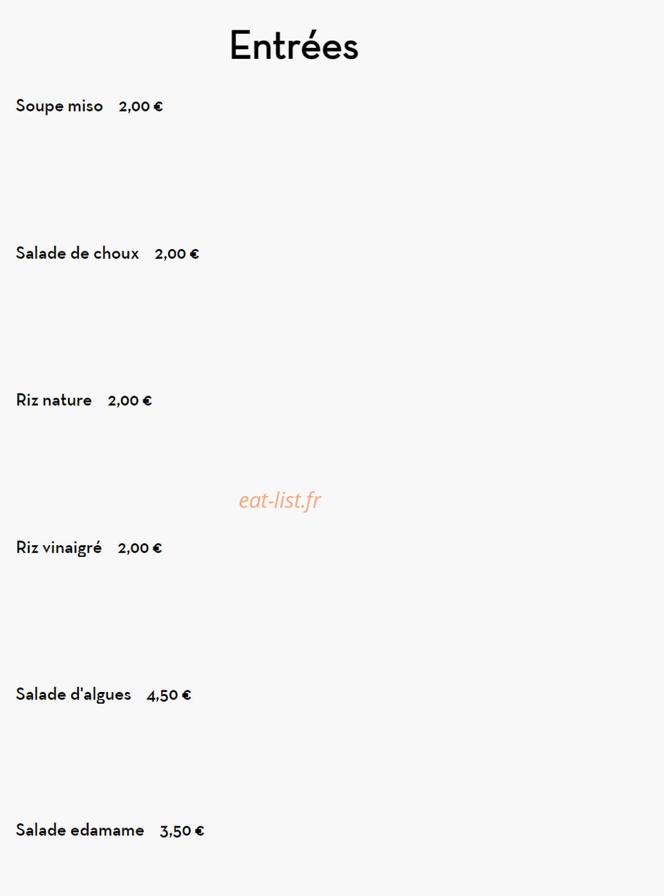 Sakura — carte page 1