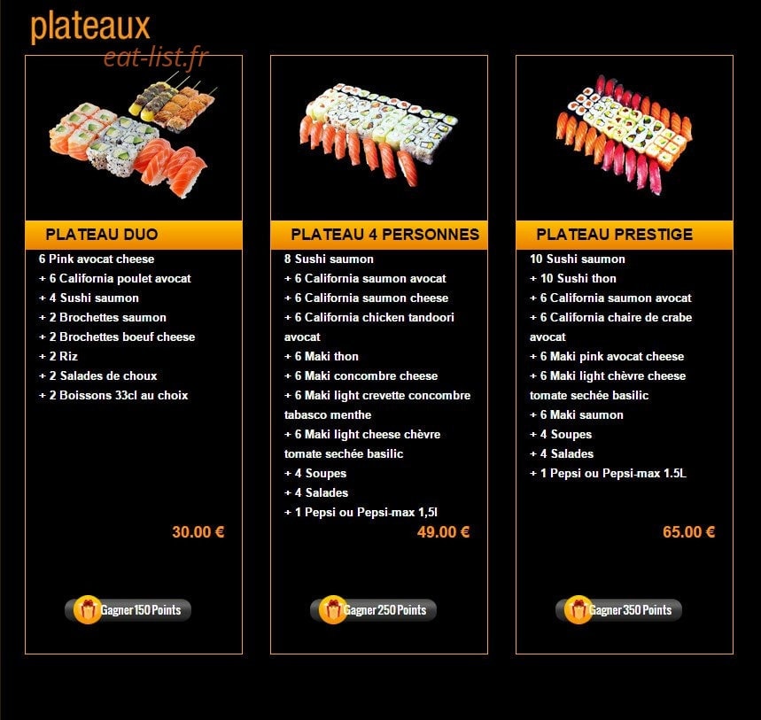 Sushi Story — carte page 21