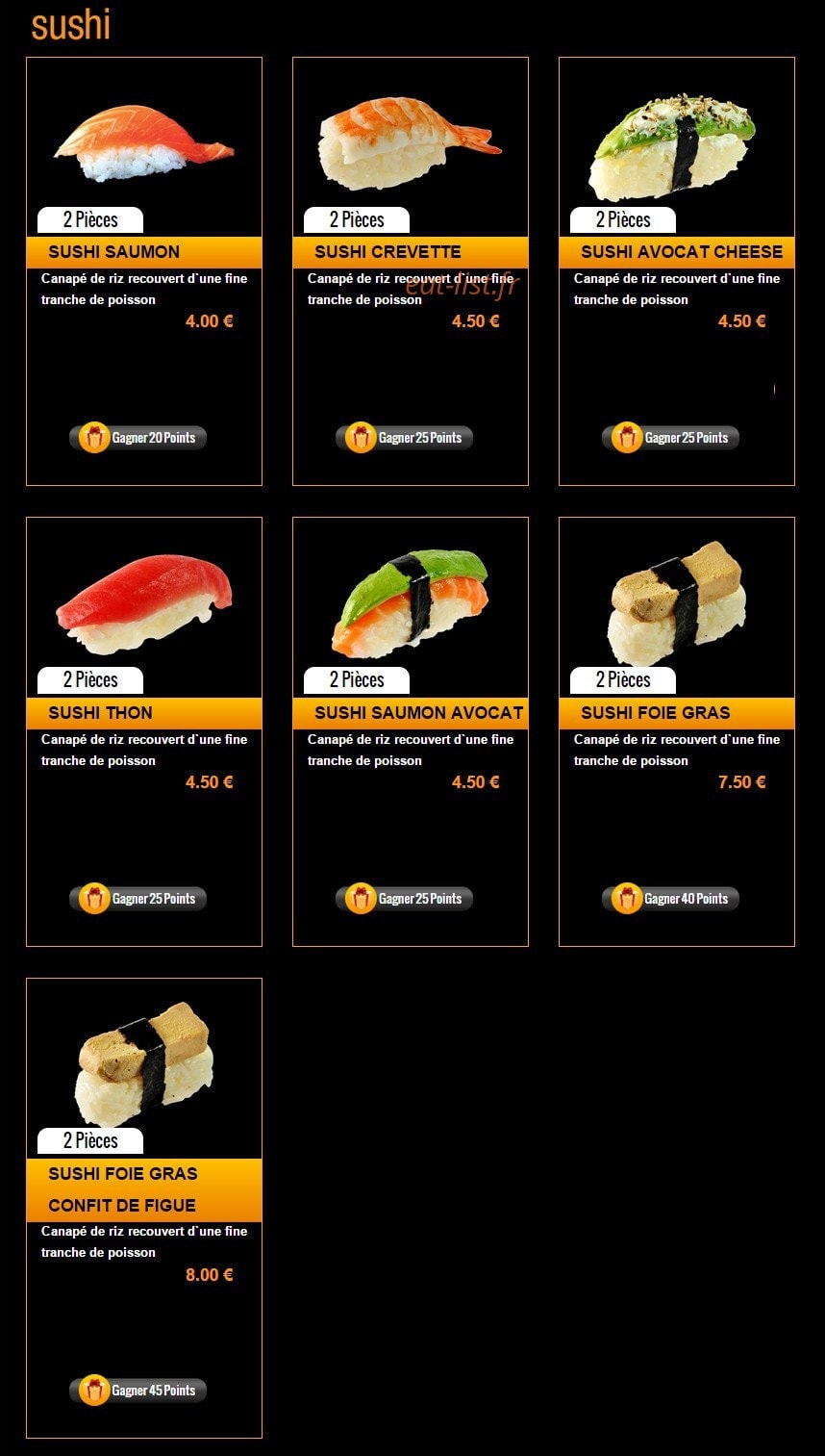Sushi Story — carte page 20
