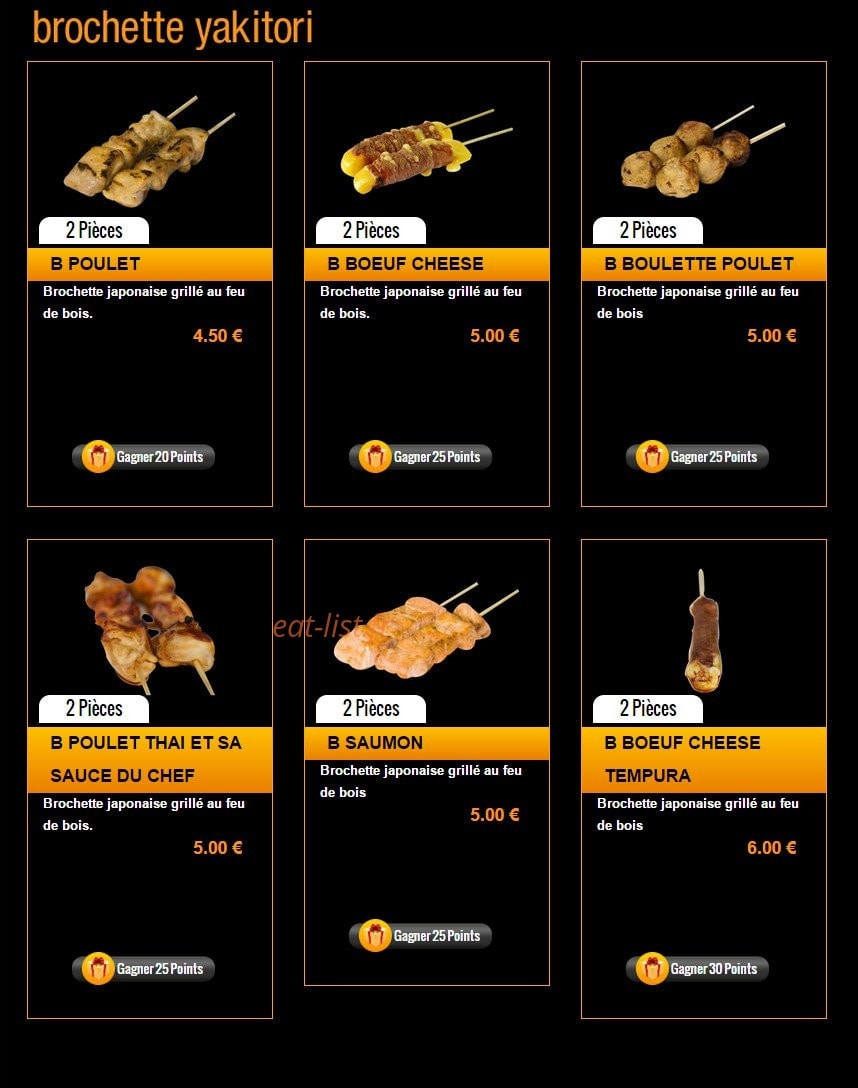 Sushi Story — carte page 26