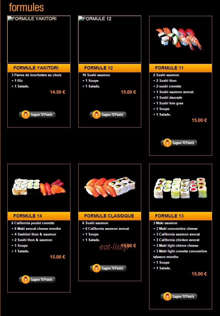 Sushi Story — carte page 22