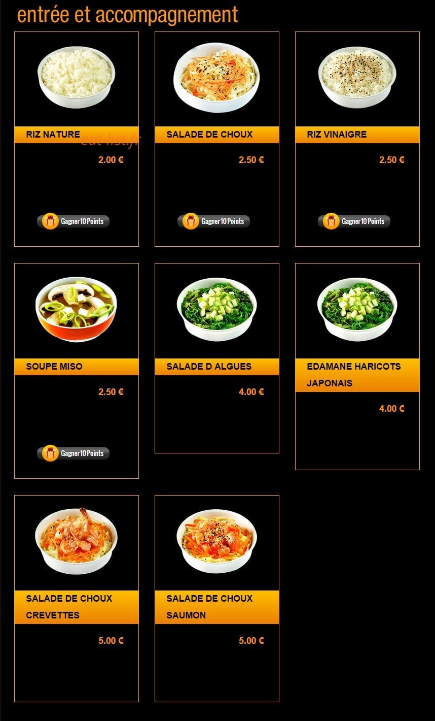 Sushi Story — carte page 27