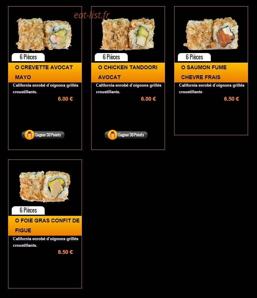 Sushi Story — carte page 17