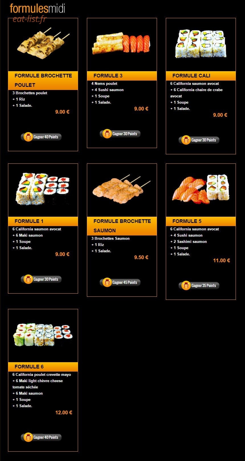 Sushi Story — carte page 25