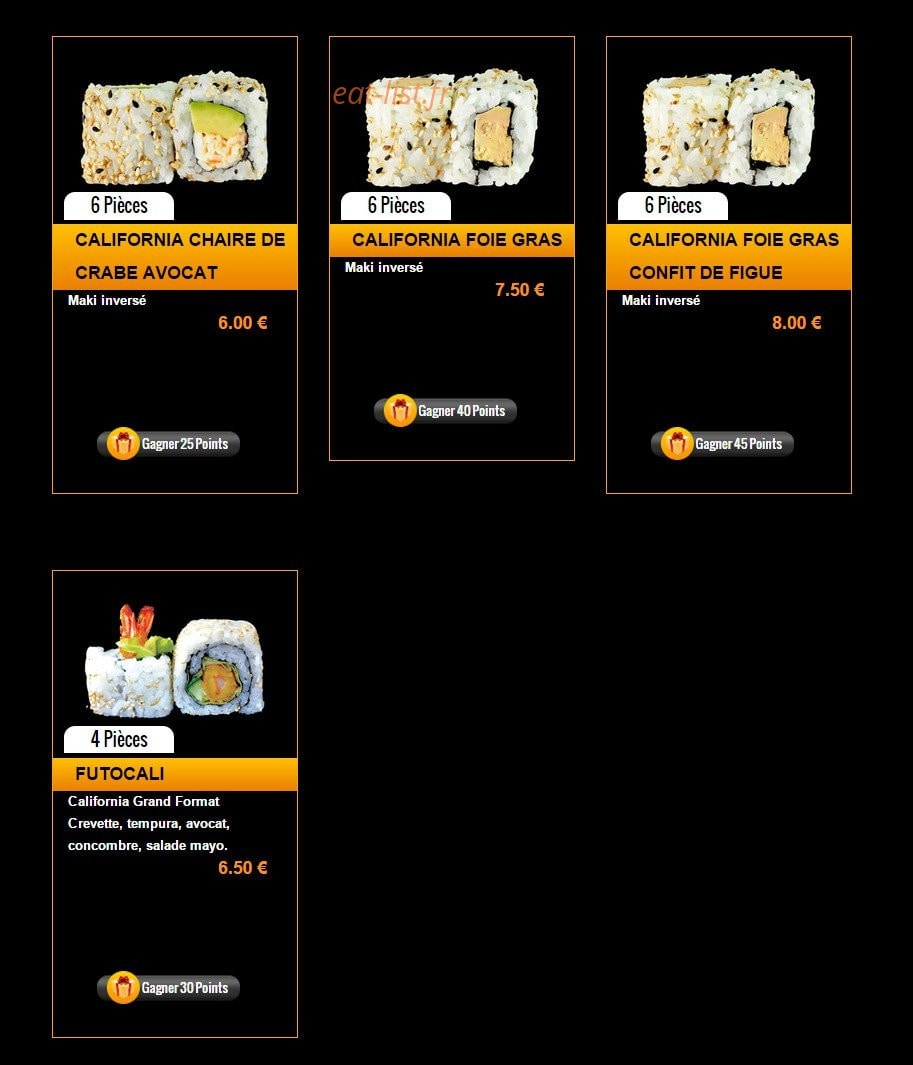 Sushi Story — carte page 8