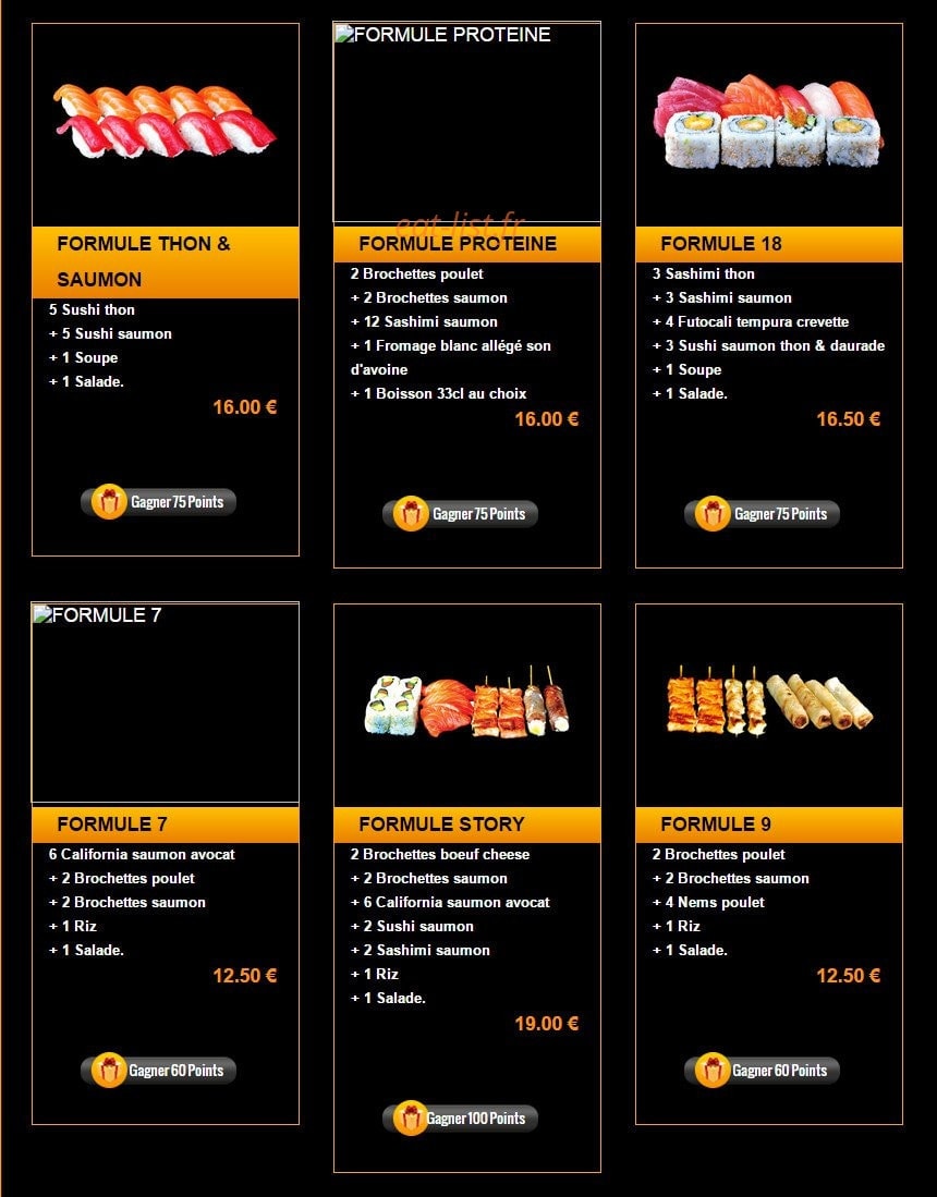 Sushi Story — carte page 23