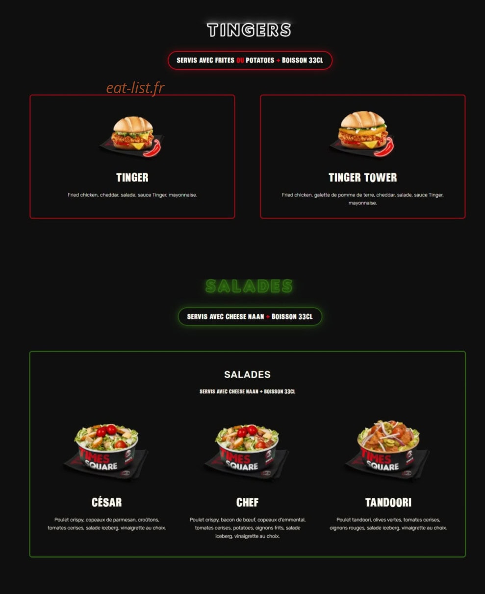 Times Square — carte page 6