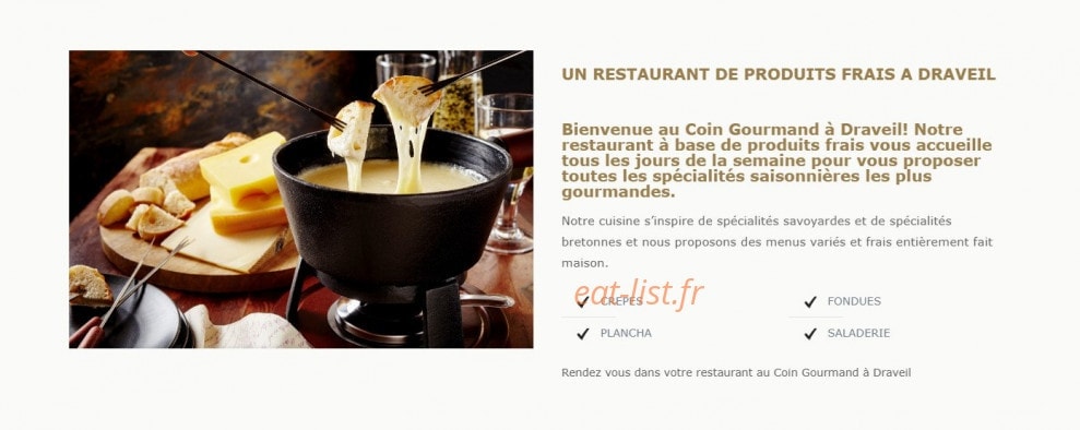 Au coin Gourmand — carte page 1