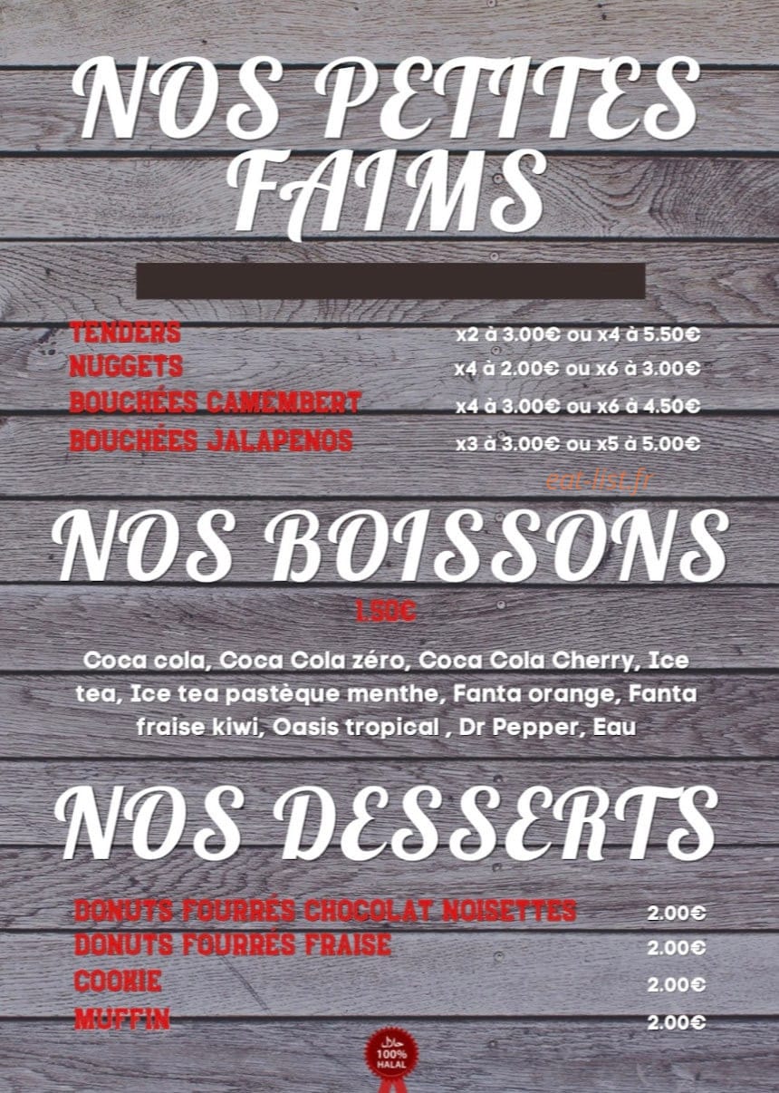 Brooklyn Burger — carte page 2