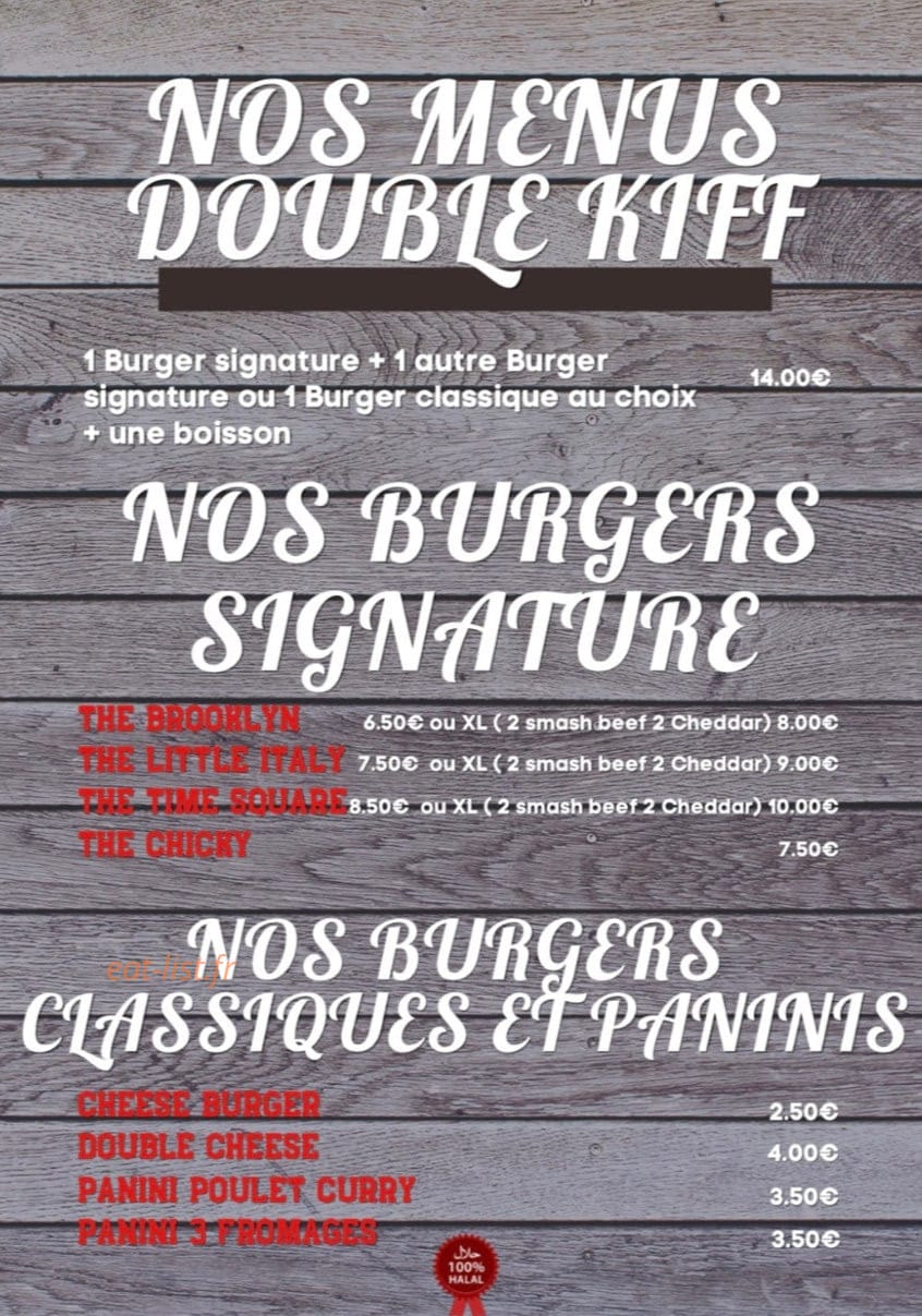 Brooklyn Burger — carte page 3