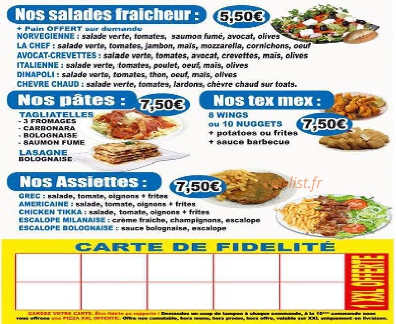 Di Napoli Pizza — carte page 3