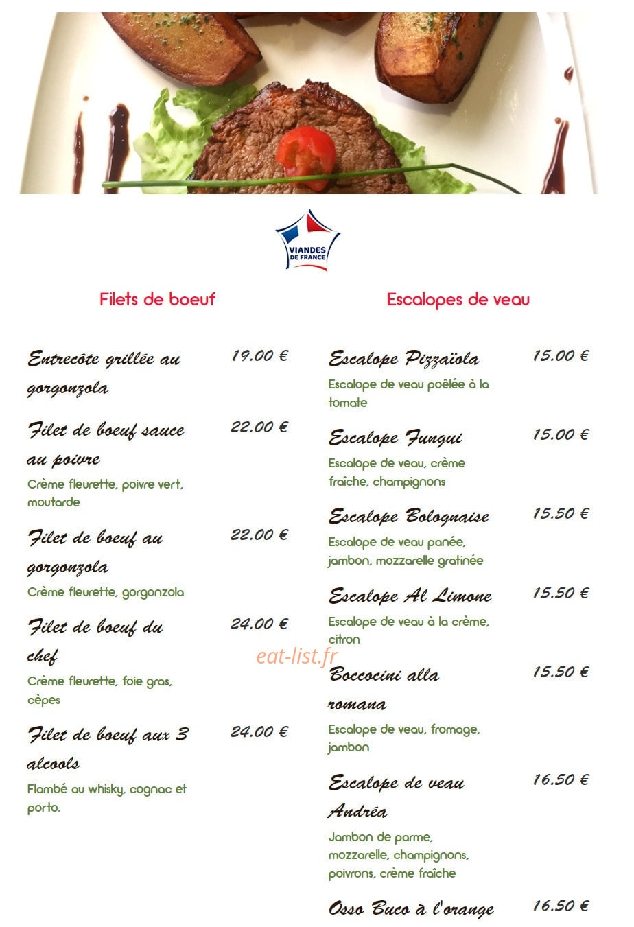 L 'Andréa — carte page 3