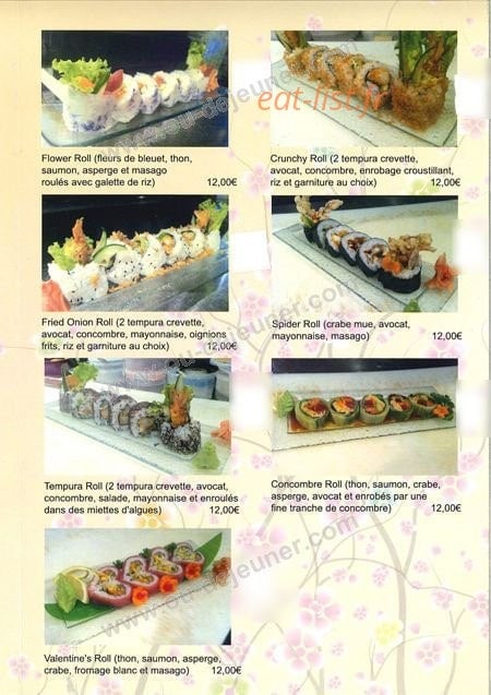 Le Fujiyama Ozawa — carte page 8