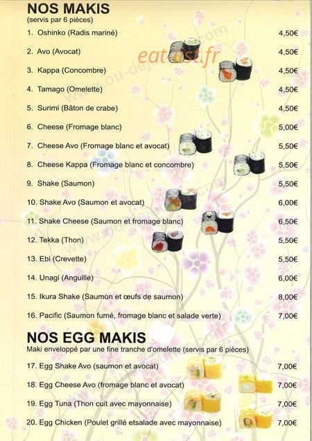 Le Fujiyama Ozawa — carte page 6