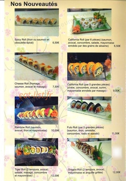 Le Fujiyama Ozawa — carte page 7