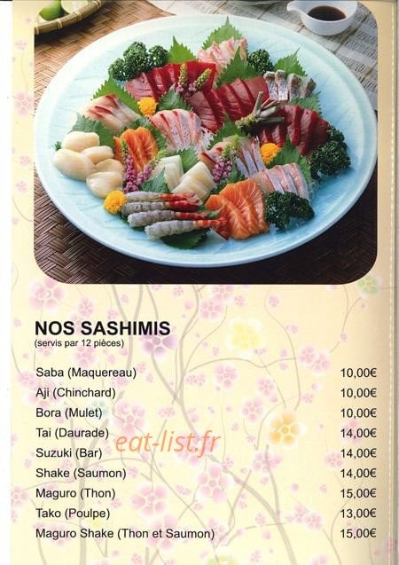 Le Fujiyama Ozawa — carte page 11