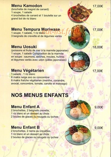 Le Fujiyama Ozawa — carte page 20