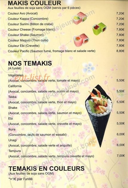 Le Fujiyama Ozawa — carte page 5