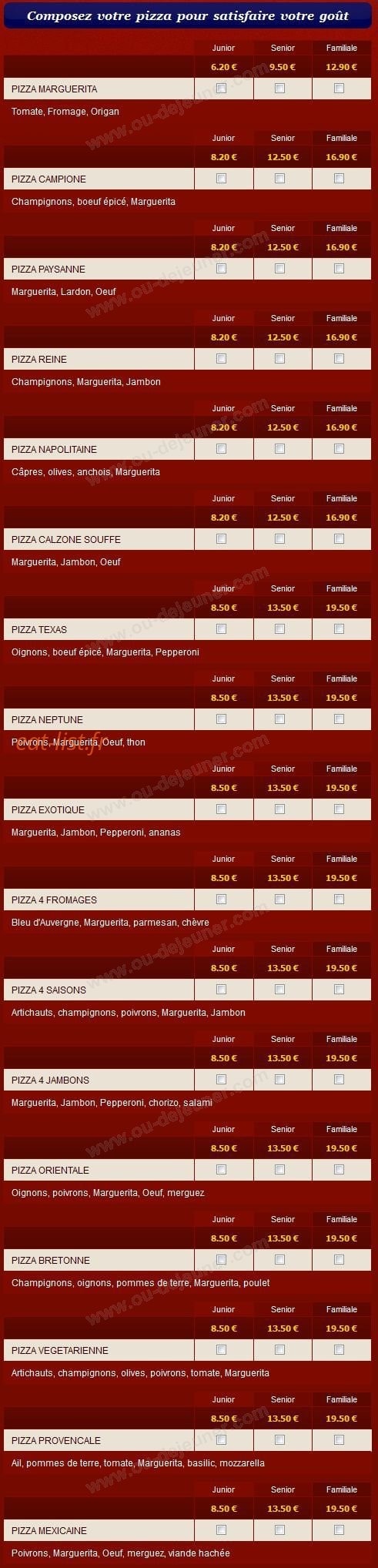 Pizza Al Maestro — carte page 2