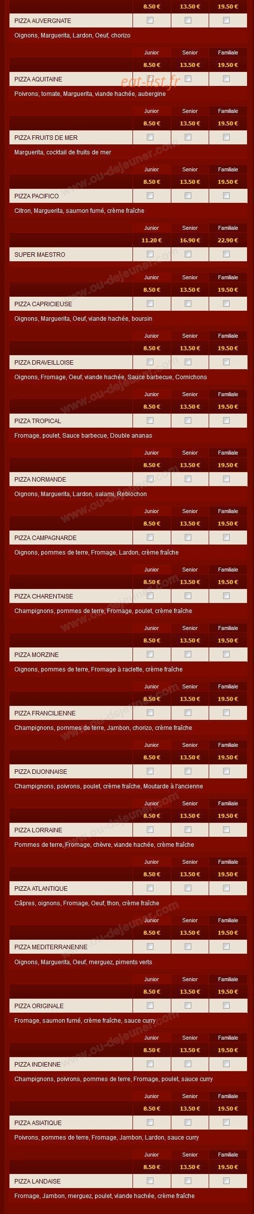 Pizza Al Maestro — carte page 3