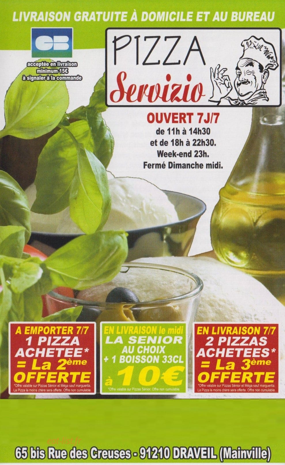Pizza Servizio — carte page 1