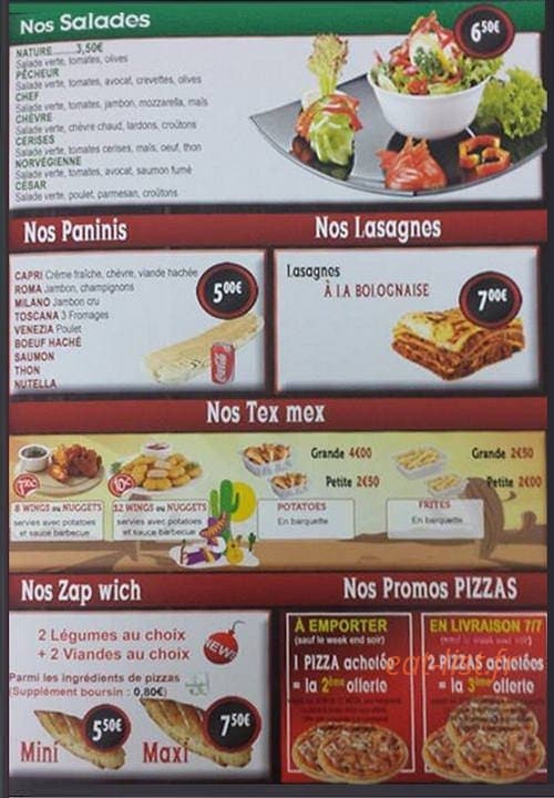 Al Maestro Pizza — carte page 3