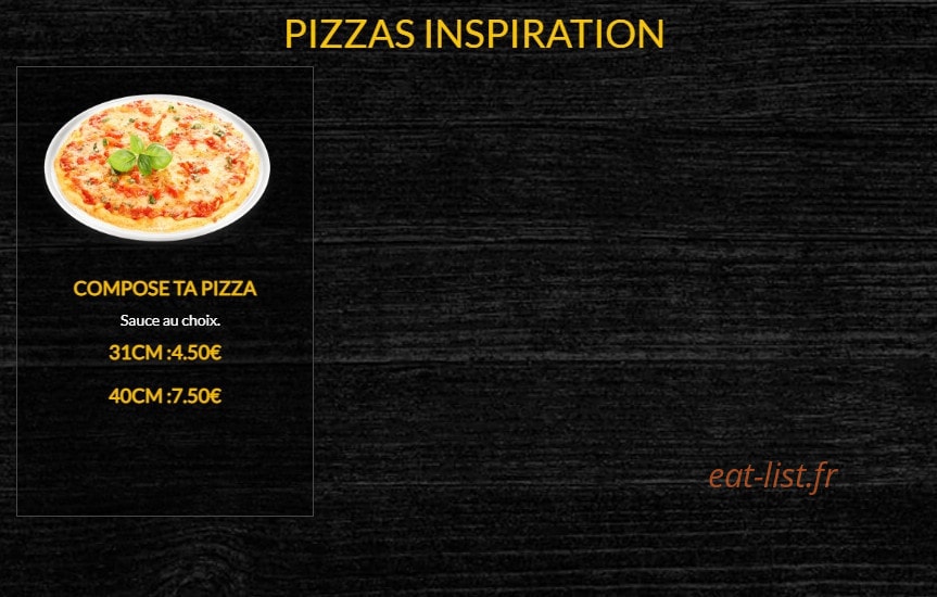 Food's Factory — carte page 4