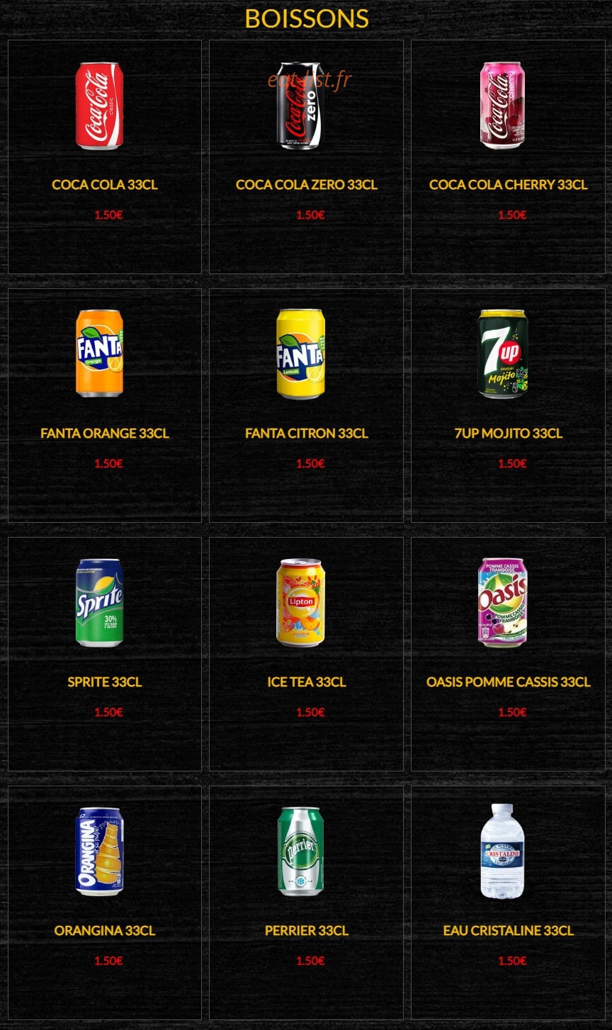 Food's Factory — carte page 7