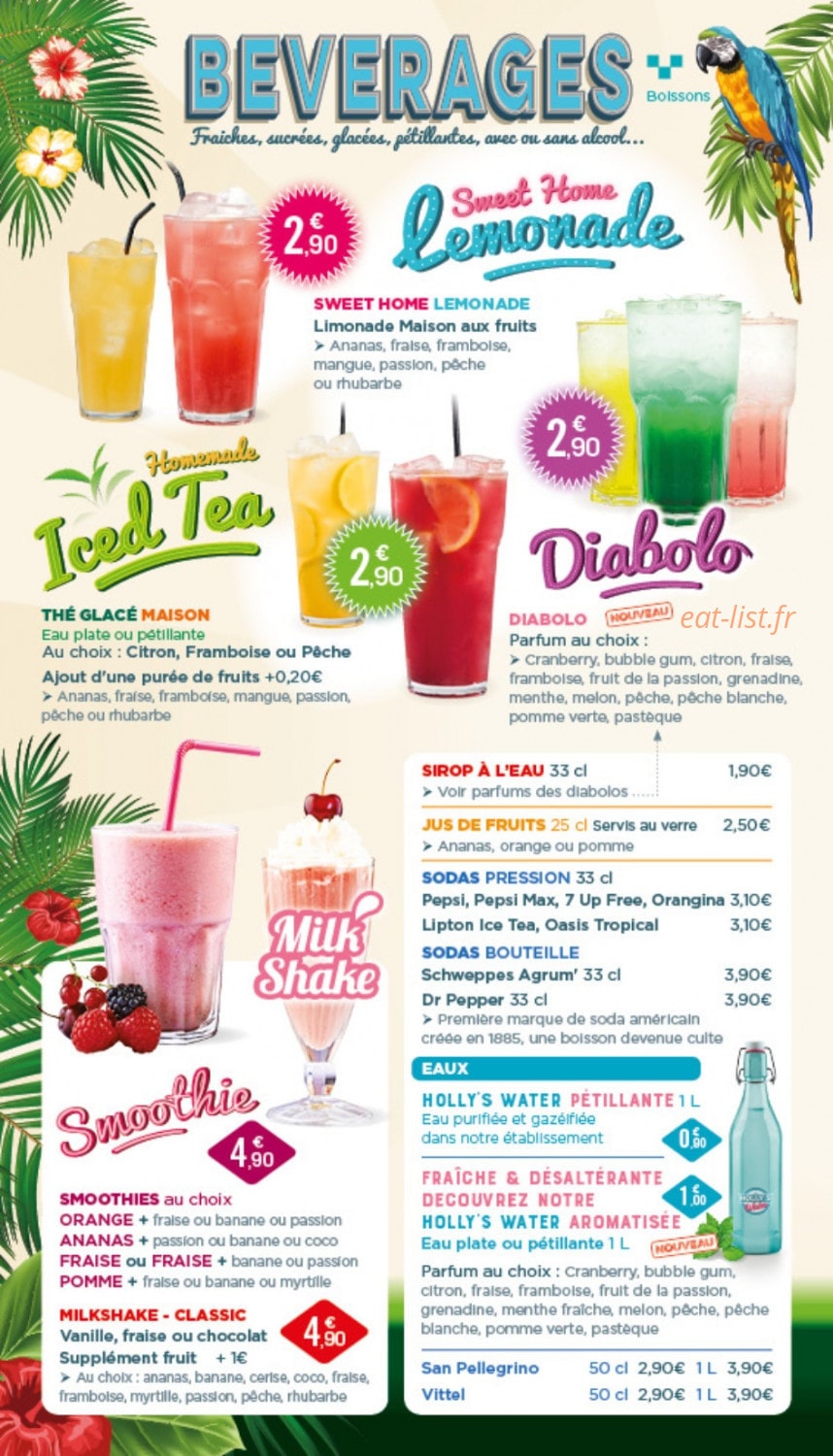 Holly's Diner — carte page 3