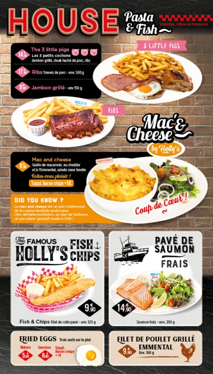 Holly's Diner — carte page 12