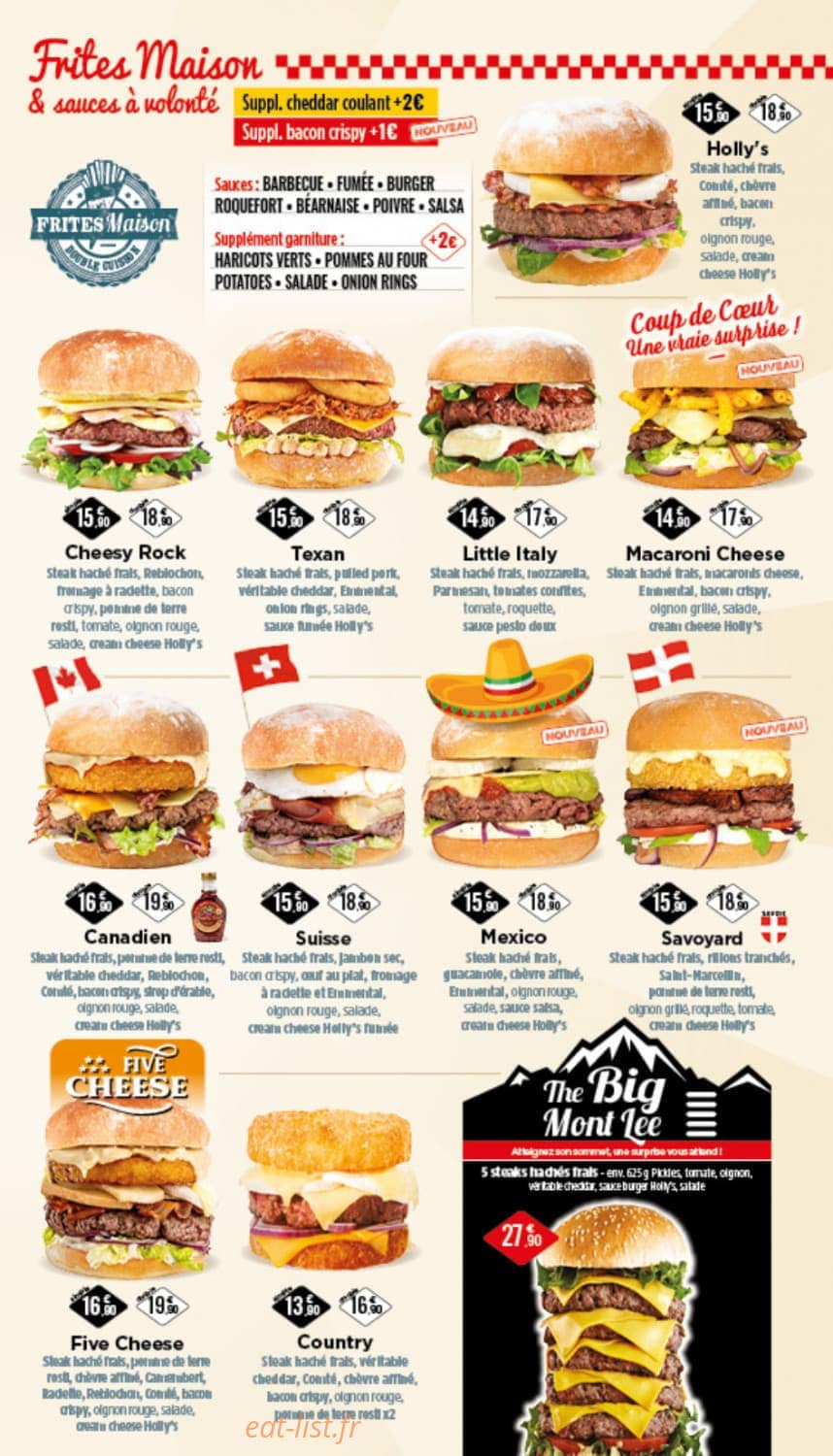 Holly's Diner — carte page 10