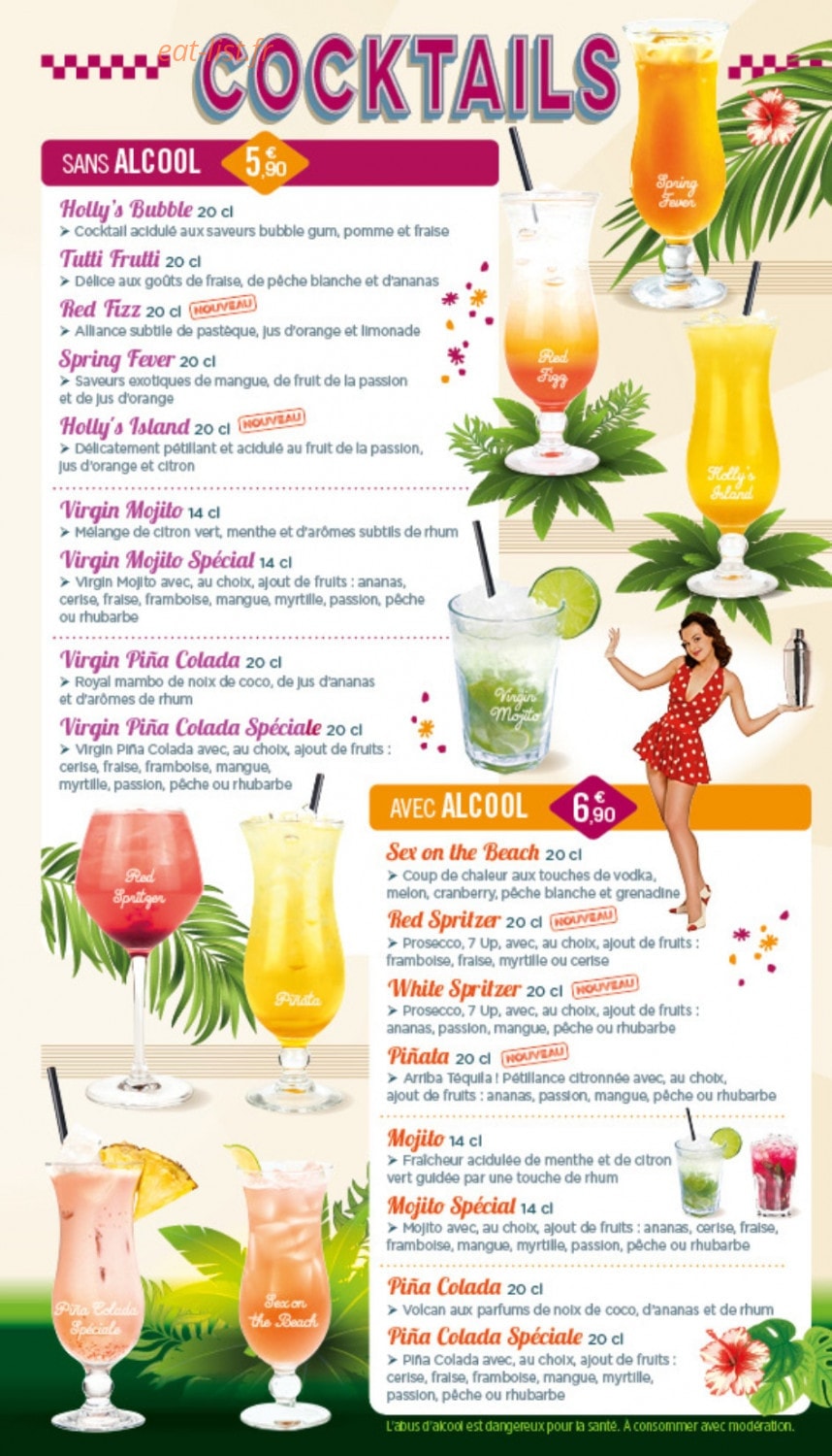 Holly's Diner — carte page 4
