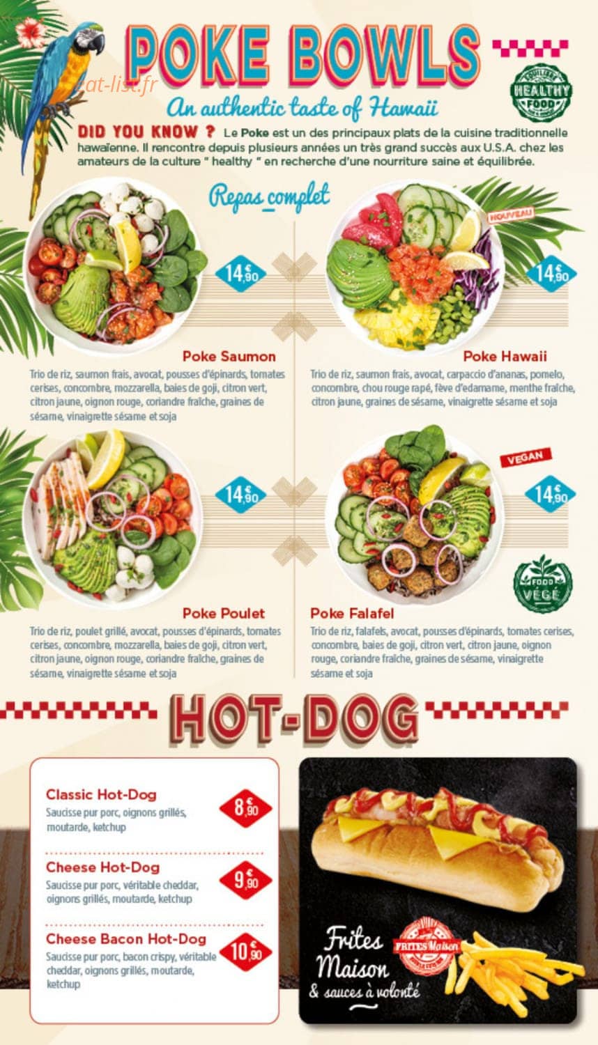 Holly's Diner — carte page 13