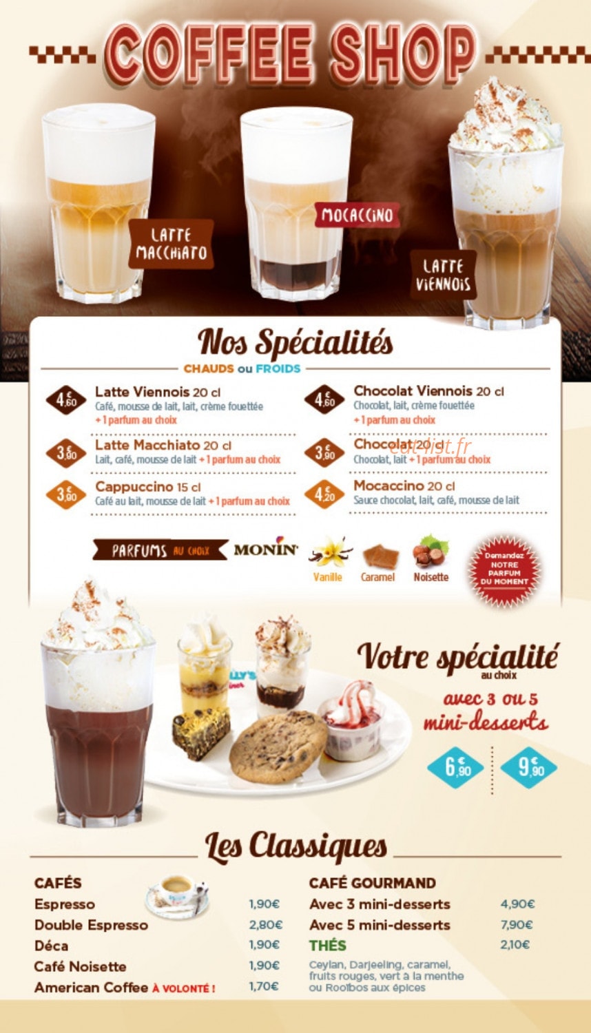 Holly's Diner — carte page 20