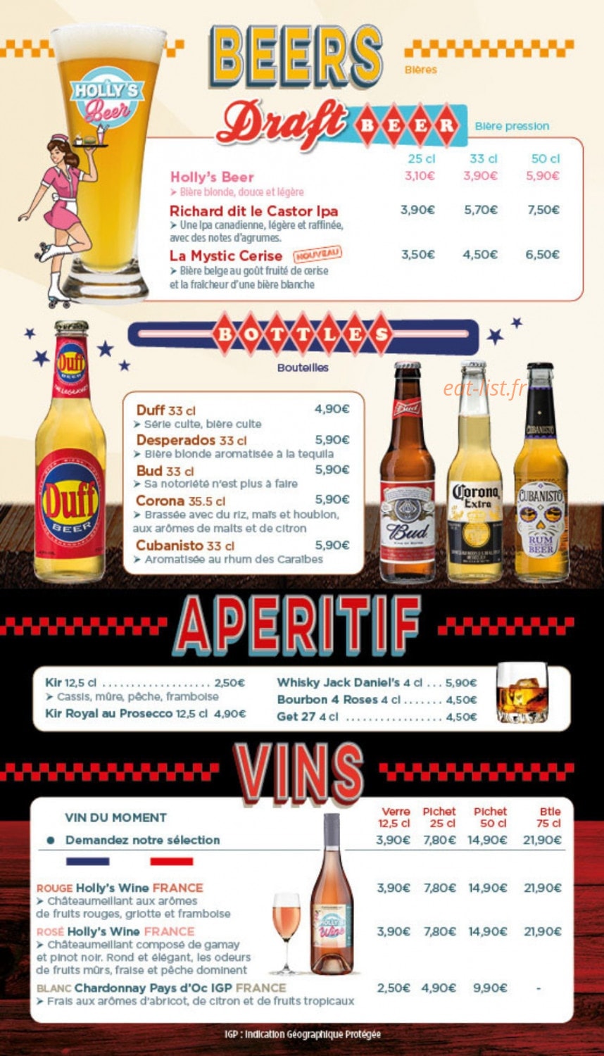 Holly's Diner — carte page 5