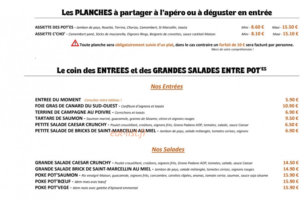 L'entre Pot'es — carte page 2