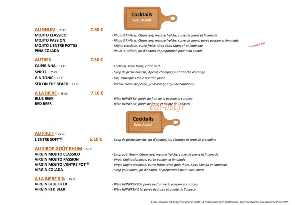 L'entre Pot'es — carte page 10