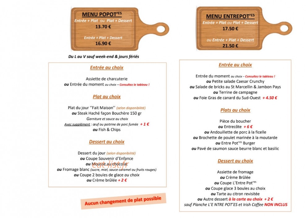 L'entre Pot'es — carte page 6