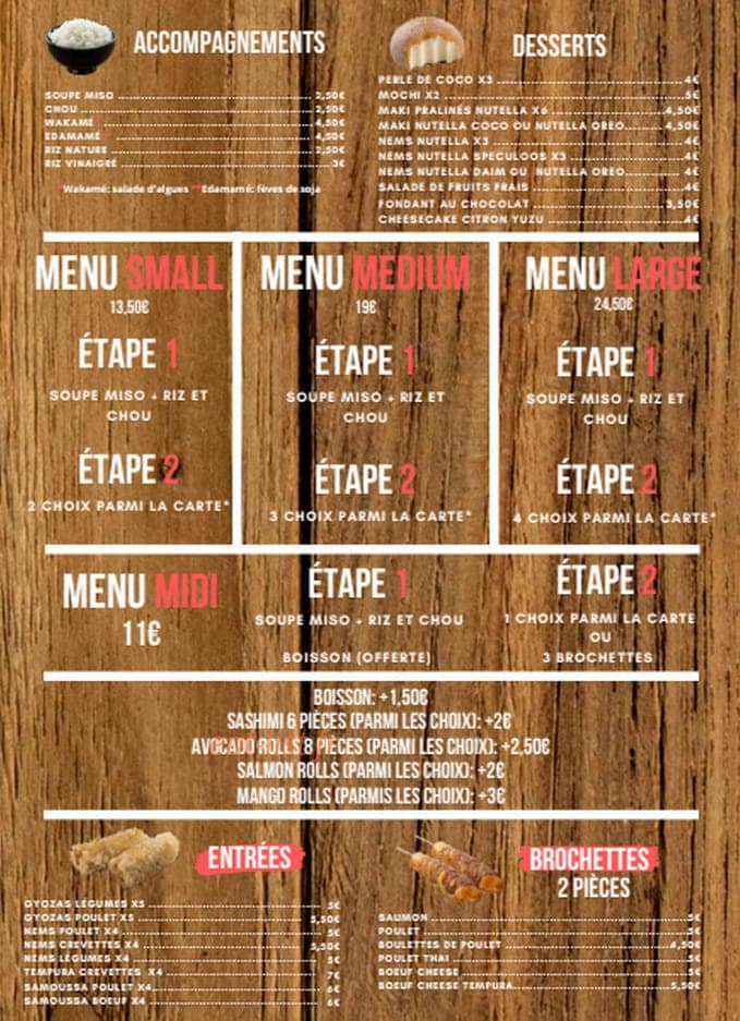 SanSushi — carte page 6