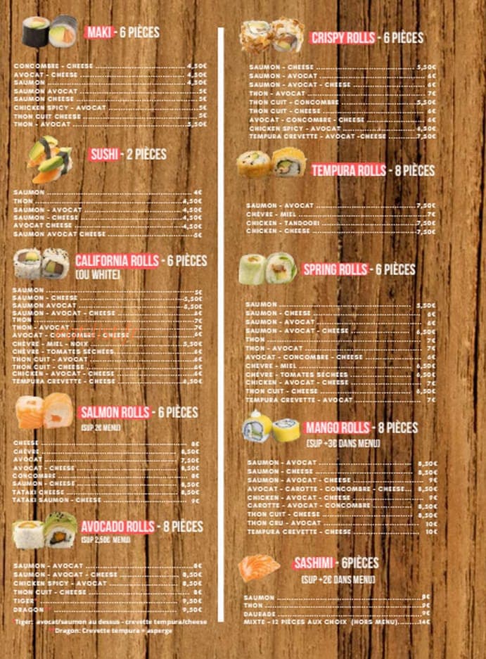SanSushi — carte page 4